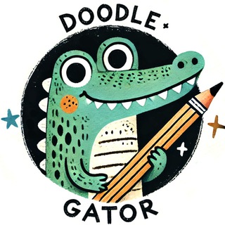 Doodle Gator — Draw & Guess charades logo